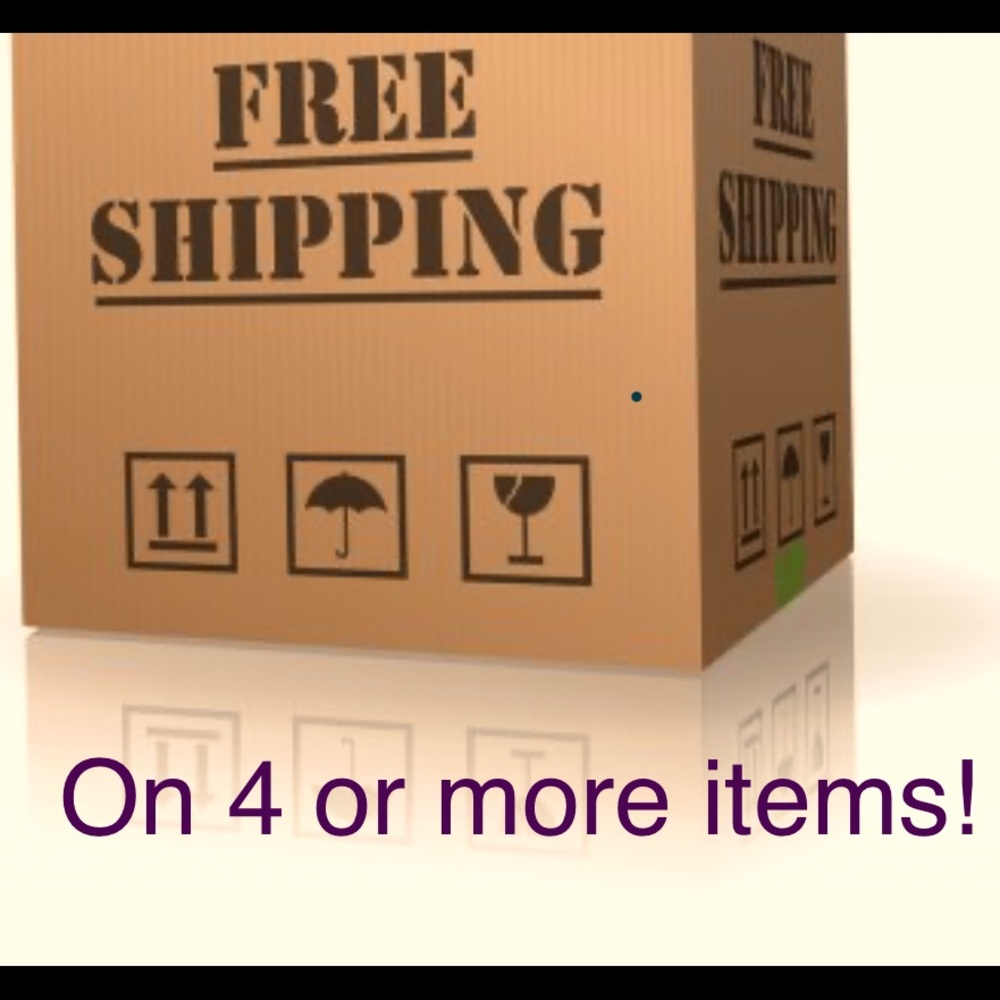 Free shipping on 4 or more items!